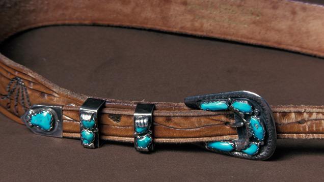 Turquoise in Silver Buckle Turquoise in Silver Buckle