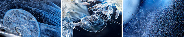 Photomicrographs of Ethiopian sapphire crystals.