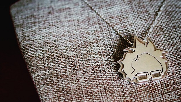 Bernie Sanders' hair and glasses as a pendant to hang from a necklace. Bernie Sanders' hair and glasses as a pendant to hang from a necklace.