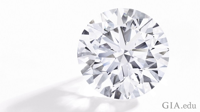 A round brilliant diamond.