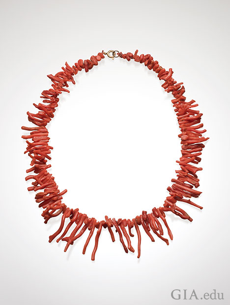 Mediterranean Sea Red Coral necklace. Courtesy of Dona Dirlam.