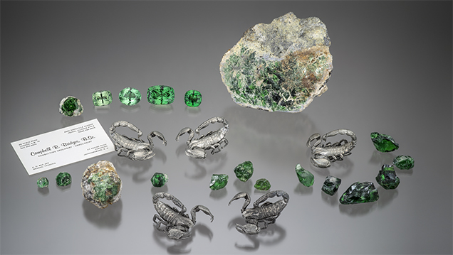Campbell Bridges’s tsavorite collection.