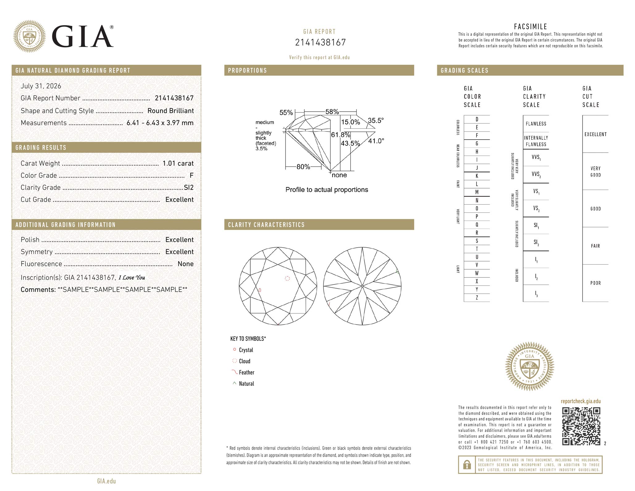 Diamond Grading Report Diamond Grading Report