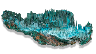 The “Atlantis” hanging mineral specimen The “Atlantis” hanging mineral specimen